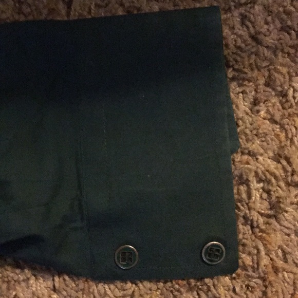 Umberto Zebra M Forest green button up shirt - Picture 5 of 6